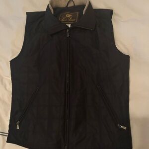 Vintage Loro Piana Black Quilted Men's Vest S